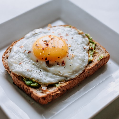 Smashed avocado toast at Cosy Cafe Harleston
